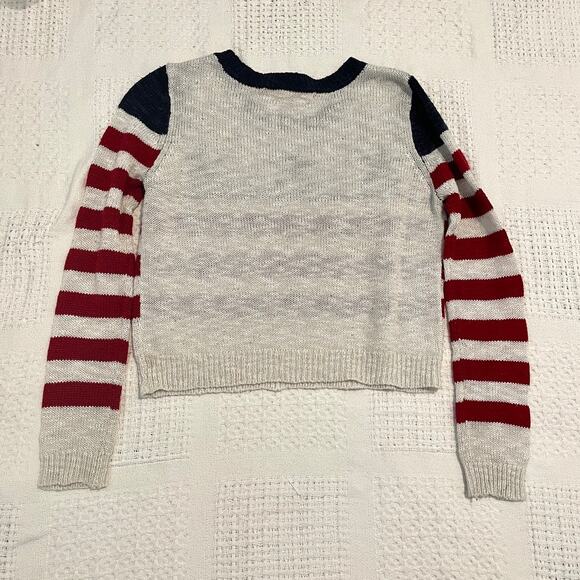 Rebellious One stars and stripes flag print sweater medium SP 7038 - Picture 7 of 10